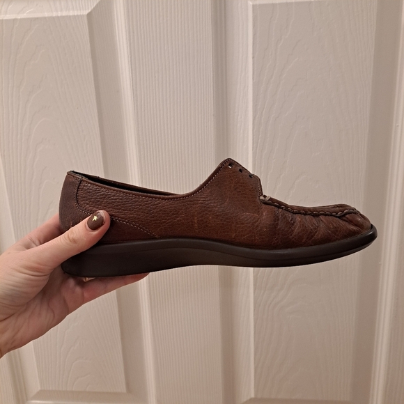 SAS Tripad Comfort Leather Preppy Lace Up Moccasin Arch Support Loafer Sz 7.5 - Picture 6 of 8